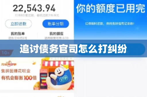 追讨债务官司怎么打纠纷 追讨债务官司怎么打纠纷