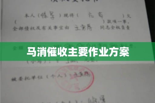 马消催收主要作业方案