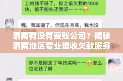 渭南有没有要账公司?揭秘渭南地区专业追收欠款服务 渭南有没有要账公司?揭秘渭南地区专业追收欠款服务